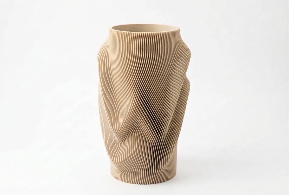 Terra Crest vase, Beige