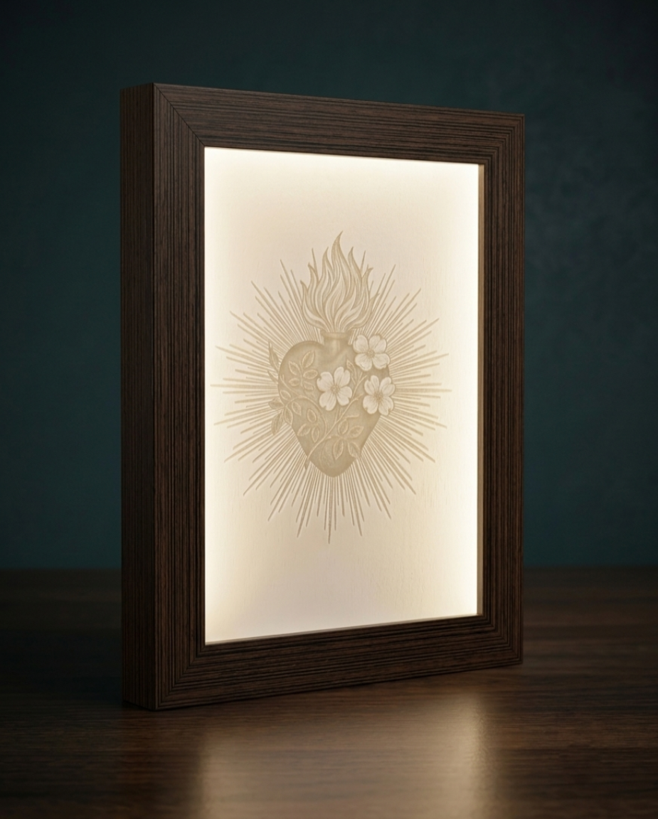 Sacred Heart of Jesus Glow Frame
