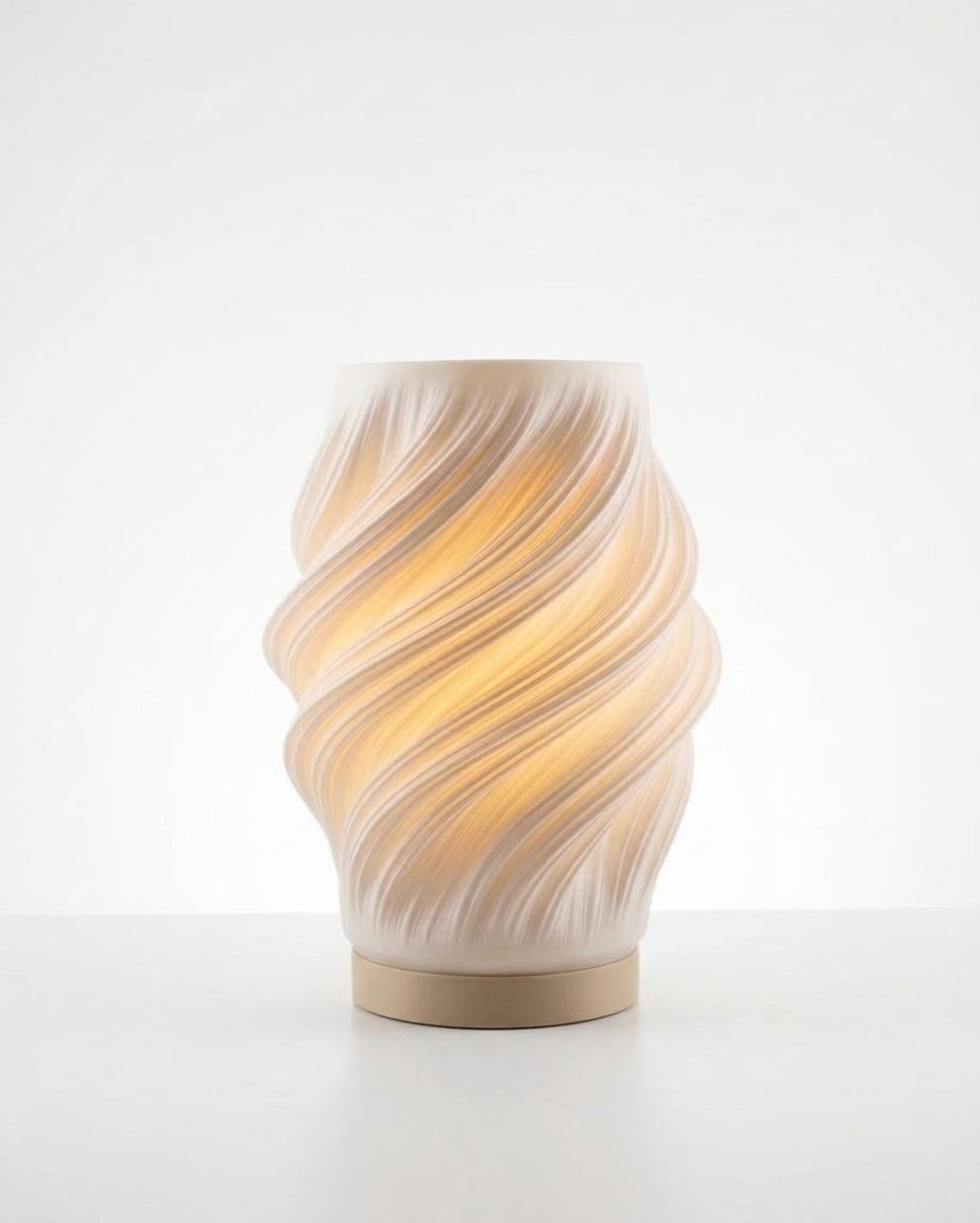 Luméa Spiral table lamp, Beige base