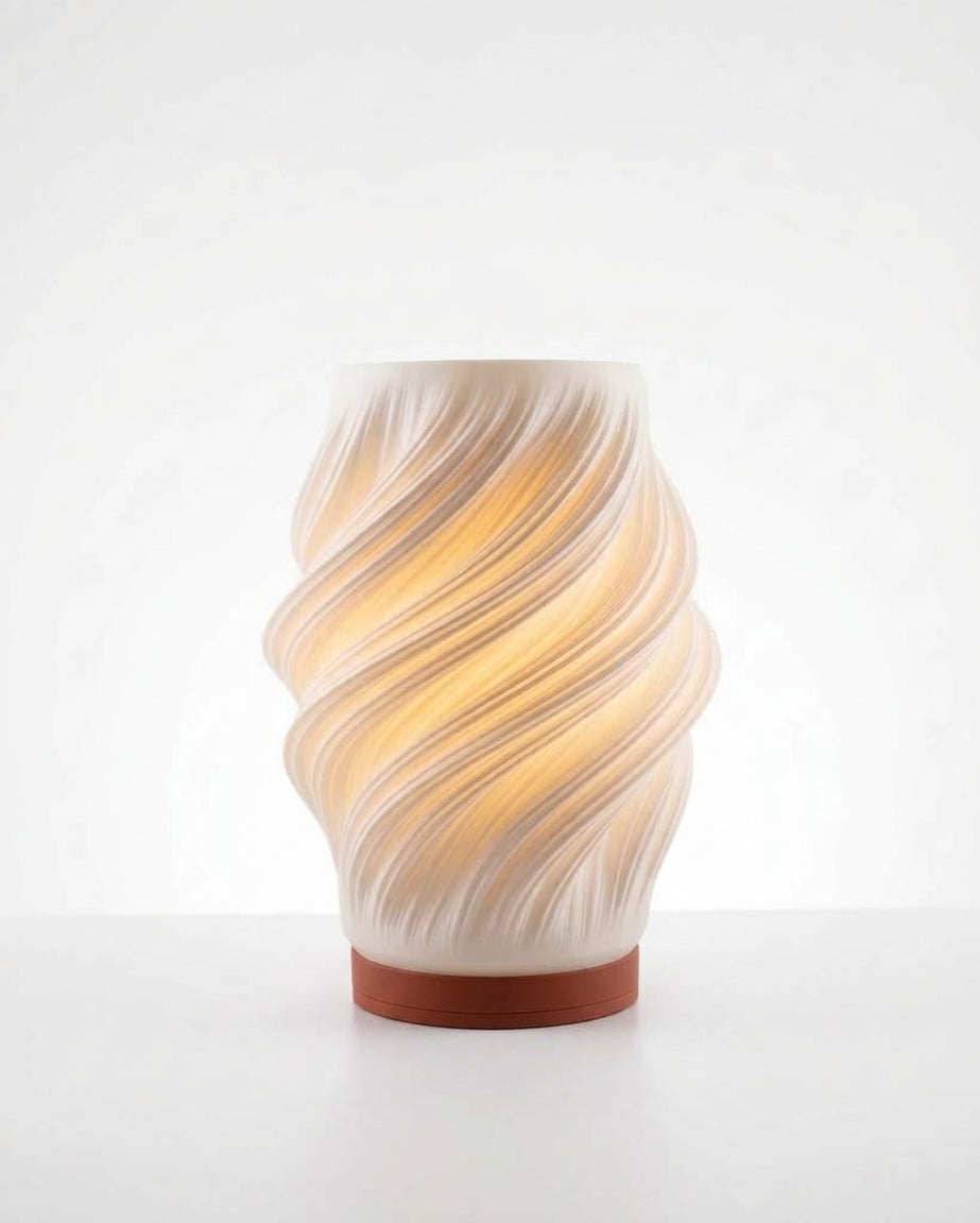 Luméa Spiral table lamp, Brick base