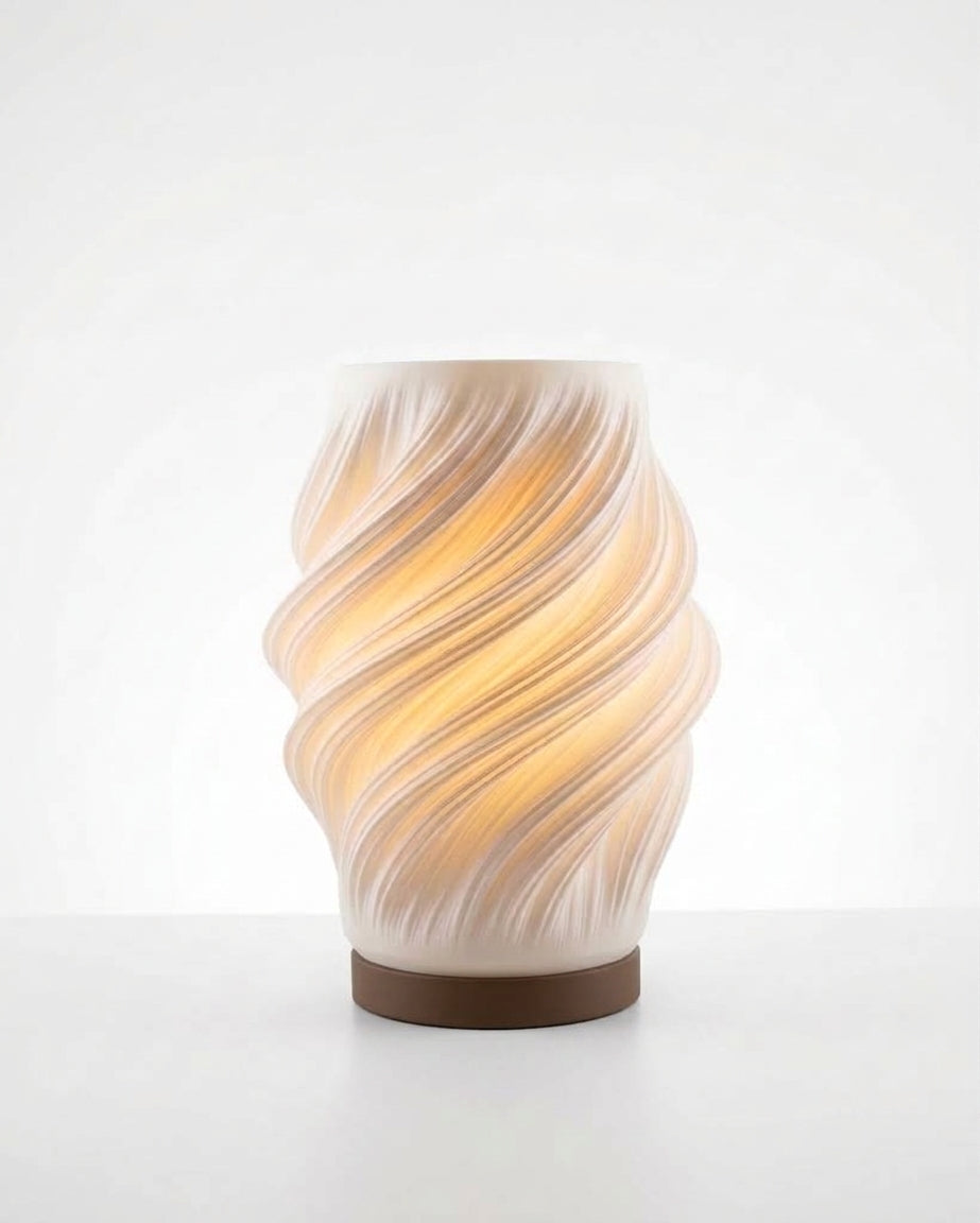 Luméa Spiral table lamp, Brown base