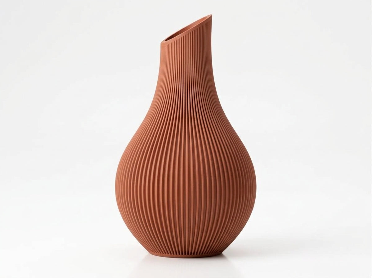 Terra Drop vase, Brick